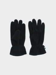 4F Rękawiczki polarowe dziecięce - czarne S/M. Czarne rękawiczki dziecięce 4f, z polaru, bez ramiączek. Za 39.99 zł.
