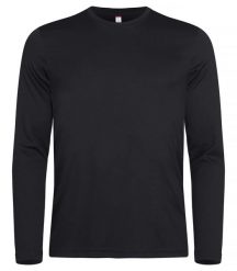 Clique Basic Active-T L/S Koszulka z długim rękawem z barwionej przędzy – Black. Czarne koszulki męskie z długim rękawem CLIQUE, l, z dzianiny. Za 95.74 zł.