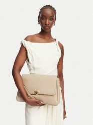 Tory Burch Torebka Charlie 180727 Beżowy. Brązowe torebki klasyczne damskie Tory Burch, bez wzorów, ze skóry, bez dodatków. Za 3,029.00 zł.