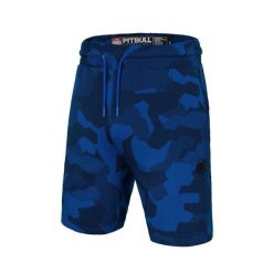Szorty męskie Pitbull dresowe Spandex Dillard Durango. Niebieskie szorty męskie PITBULL, m, z dresówki, na fitness i siłownię. W wyprzedaży za 79.00 zł.