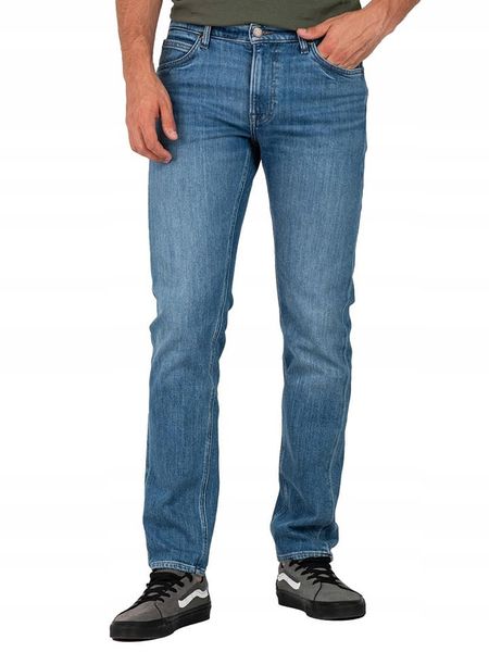 Lee Dżinsy - Slim fit - w kolorze niebieskim rozmiar: W30/L34. Niebieskie jeansy męskie Lee. Za 208.99 zł.