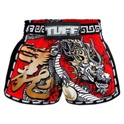 Spodenki treningowe TUFF Red Chinese Dragon. Czarne szorty damskie TUFF, bez wzorów, sportowe. Za 199.00 zł.
