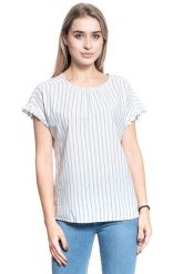 BLUZKA DAMSKA MUSTANG Elsa Summer Top 1009466 11695. Bluzki damskie Mustang, s, bez wzorów, bez kołnierzyka. W wyprzedaży za 39.99 zł.