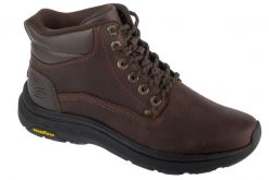 Buty sportowe Sneakersy męskie, Slip-Ins: Pollard - Waylon. Brązowe buty sportowe na co dzień męskie Skechers, z materiału, bez zapięcia, trekkingowe. Za 399.99 zł.