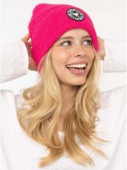 Zwillingsherz Czapka "Wild at Heart" w kolorze różowym rozmiar: onesize. Różowe czapki zimowe damskie Zwillingsherz, z materiału. Za 143.90 zł.