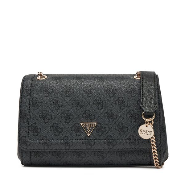 Torebka Guess. Szare torebki klasyczne damskie Guess, z aplikacjami, bez dodatków. Za 389.99 zł.