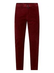Pierre Cardin Spodnie sztruksowe "Calais" w kolorze czerwonym rozmiar: W33/L32. Czerwone spodnie materiałowe męskie Pierre Cardin, bez wzorów, ze sztruksu. Za 145.26 zł.