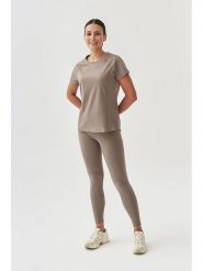 TATUUM Koszulka w kolorze szarobrązowym rozmiar: XL. Brązowe bluzki damskie Tatuum, xl, bez wzorów, bez kołnierzyka, bez ramiączek. Za 87.40 zł.