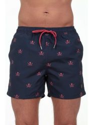 The Time of Bocha Szorty kąpielowe w kolorze granatowym rozmiar: L. Niebieskie szorty sportowe męskie The Time of Bocha, l, z materiału, outdoorowe. Za 86.99 zł.