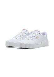 Buty damskie Puma Carina 3.0. Białe buty sportowe na co dzień damskie Puma, bez wzorów, z gumy, do biegania. Za 219.00 zł.
