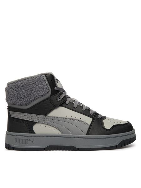 Puma Sneakersy Rebound Slam Mid Cozy Jr 407728 02 Szary. Szare buty sportowe chłopięce Puma, ze skóry, bez zapięcia. Za 279.99 zł.