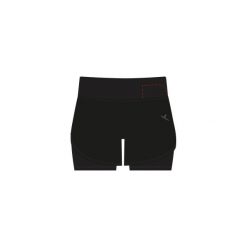 Spodenki Gym & Pilates 520 damskie czarne. Czerwone spodenki sportowe damskie DOMYOS, l, z bawełny, na fitness i siłownię. Za 39.99 zł.