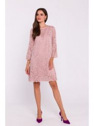 Stylove Sukienka w kolorze jasnoróżowym rozmiar: S. Różowe sukienki damskie Stylove, s, bez wzorów, z koronki, bez kołnierzyka, bez ramiączek, midi. Za 254.14 zł.