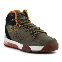 Buty DC Shoes Versatile Hi Wr M ADYB100019-OB2 zielone. Zielone buty sportowe na co dzień męskie z gumy, bez zapięcia. Za 898.36 zł.