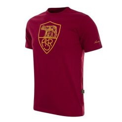 Koszulka dla dorosłych - AS Roma Heritage Rosso - Czerwony. Czerwone t-shirty sportowe męskie COPA FOOTBALL, bez ramiączek, do piłki nożnej. Za 210.37 zł.