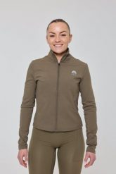 Kurtka Infinite Cropped Zipped – Khaki. Zielone kurtki damskie OOSC, na zimę, xl, bez wzorów, z materiału, bez kaptura. Za 245.99 zł.