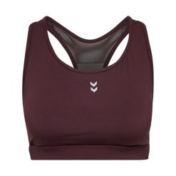 Biustonosz podtrzymujący dla kobiet Hummel Medium. Brązowe biustonosze HUMMEL, bez wzorów. Za 224.00 zł.