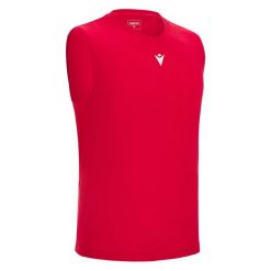 Tank top Macron Mp 151 Hero x5. Czerwone topy sportowe damskie Macron, xs, bez wzorów, z bawełny, bez ramiączek. Za 271.75 zł.