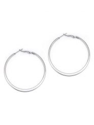 MOODE Kolczyki-kreole "Cindy" rozmiar: onesize. Szare kolczyki damskie MOODE, ze stali. Za 30.99 zł.