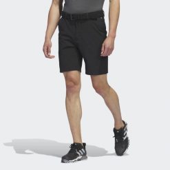 Spodenki do golfa męskie Adidas Ultimate365 8.5-Inch Golf Shorts. Czarne szorty męskie Adidas, bez wzorów, sportowe. Za 299.00 zł.