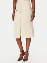 Rinascimento Spódnica ołówkowa CFC0128271003 Beżowy Slim Fit. Brązowe spódniczki damskie RINASCIMENTO, xl, bez wzorów, z syntetyku, ołówkowe. Za 449.99 zł.