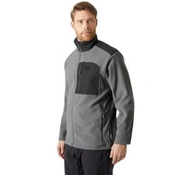 Bluza polarowa męska Helly Hansen Daybreaker Block Jacket. Szare bluzy bez kaptura męskie Helly Hansen, m, z polaru. Za 282.99 zł.