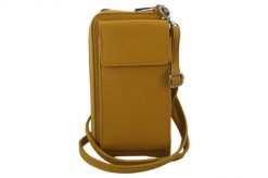 Portfel listonoszka 2w1 BARBERINI'S c. żółty 908-43. Żółte shopper bag damskie Barberinis, bez wzorów, ze skóry, przez ramię, duże, bez dodatków. Za 159.99 zł.