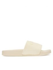 Guess Klapki E6GZ17 BB00F Kremowy. Białe klapki damskie Guess, z aplikacjami, z syntetyku, bez obcasa. Za 199.99 zł.