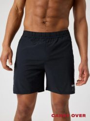 Bjorn_borg BORG ZIP 7" SHORTS z przetworzonego poliestru – BLACK BEAUTY. Czarne szorty męskie Björn Borg, bez wzorów, z materiału, sportowe. Za 243.50 zł.