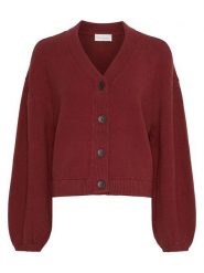 MOSS COPENHAGEN Kardigan "Zafina" w kolorze bordowym rozmiar: L/XL. Czerwone kardigany damskie MOSS COPENHAGEN, l, bez wzorów, z bawełny. Za 226.24 zł.