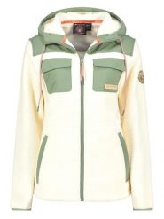 Canadian Peak Kurtka polarowa "Toulouseak" w kolorze kremowo-zielonym rozmiar: M. Brązowe kurtki męskie Canadian Peak, m, bez wzorów, z materiału, bez kaptura. Za 130.99 zł.