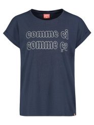 Eight2Nine Koszulka w kolorze granatowym rozmiar: S. Niebieskie t-shirty damskie Eight2Nine, s, bez wzorów, z bawełny, bez kołnierzyka. Za 48.28 zł.