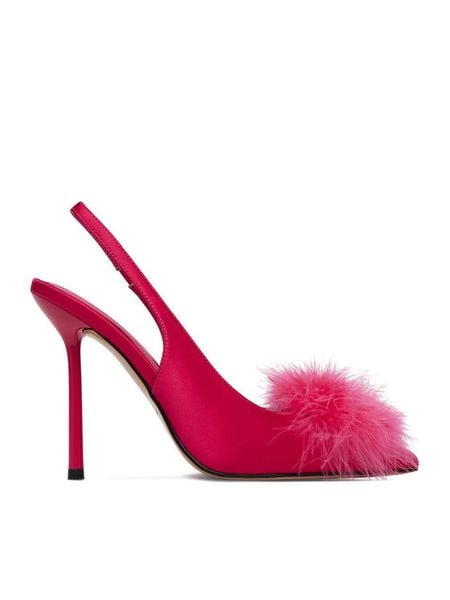 Eva Minge Szpilki EO-LAYLA-LT1677-35 Różowy ciemny. Czerwone szpilki Eva Minge, bez wzorów, z materiału, bez obcasa. Za 479.99 zł.