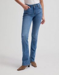 DAMSKIE SPODNIE LEE BREESE BOOT REVITALIZED 112376482. Spodnie materiałowe damskie Lee, bez wzorów, z jeansu. Za 219.99 zł.