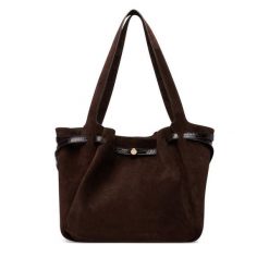 Torebka Tory Burch. Brązowe torebki klasyczne damskie Tory Burch, bez wzorów, bez dodatków. Za 3,064.00 zł.