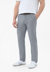 Materiałowe spodnie R-TONI. Spodnie materiałowe męskie Volcano, bez wzorów, z materiału, klasyczne. Za 199.99 zł.