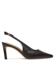 Tommy Hilfiger Szpilki Squared Toe FW0FW08636 Czarny. Czarne szpilki Tommy Hilfiger, bez wzorów, ze skóry, bez obcasa. Za 429.99 zł.
