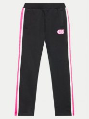 Guess Spodnie dresowe J4YQ12 KA6R4 Czarny Relaxed Fit. Czarne spodnie dziewczęce Guess, z bawełny. Za 99.99 zł.