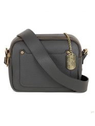 Anna Morellini Skórzana torebka "Aldina" w kolorze antracytowym - 22 x 18 x 11 cm rozmiar: onesize. Czarne torebki klasyczne damskie Anna Morellini, bez wzorów, z materiału, bez dodatków. Za 260.99 zł.