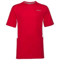 Koszulka tenisowa męska Head Club 22 Tech T-shirt red M. Czerwone t-shirty męskie HEAD, m, bez wzorów, bez kołnierzyka. Za 129.00 zł.