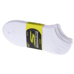 Skarpetki sportowe męskie 3pk No Show Stretch Socks. Białe skarpetki męskie Skechers, bez wzorów, z materiału. Za 69.99 zł.