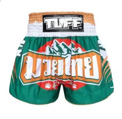 Spodenki treningowe TUFF Bear. Zielone szorty damskie TUFF, bez wzorów, z materiału, biznesowe. Za 149.00 zł.