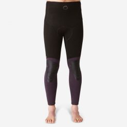Spodnie do łowiectwa podwodnego męskie Subea SPF 500 z neoprenu 5 mm. Szare spodnie materiałowe męskie Decathlon, bez wzorów, z materiału, klasyczne. Za 279.99 zł.