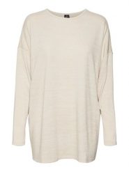 Vero Moda Koszulka "Katie" w kolorze beżowym rozmiar: XS. Brązowe bluzki damskie Vero Moda, xs, bez wzorów, bez kołnierzyka. Za 43.88 zł.