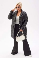 Wiosenny czarny płaszcz Greta - lekkość i elegancja PLUS SIZE XXL. Czarne płaszcze damskie Moda Size Plus Iwanek, na wiosnę, plus size, bez wzorów, z poliesteru, eleganckie, plus size. Za 299.90 zł.