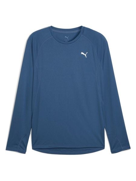 Puma Koszulka "Velocity" w kolorze niebieskim do biegania rozmiar: XL. Niebieskie t-shirty sportowe męskie Puma, xl, z materiału, bez ramiączek, do biegania. Za 86.99 zł.