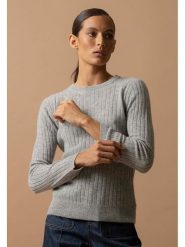 Perfect Cashmere Kaszmirowy sweter "Kylie" w kolorze jasnoszarym rozmiar: M. Szare swetry klasyczne damskie Perfect Cashmere, m, z kaszmiru, bez kołnierzyka. Za 347.99 zł.