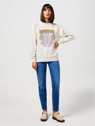 Wrangler Bluza w kolorze kremowym rozmiar: XXL. Brązowe bluzy bez kaptura damskie Wrangler, xxl, z bawełny. Za 154.07 zł.