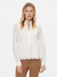 YAS Bluzka Holi 26026822 Biały Regular Fit. Białe bluzki damskie YAS, s, bez wzorów, z bawełny, bez ramiączek. Za 179.99 zł.