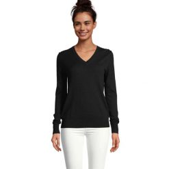 Sweter damski Sol's Sullivan. Czarne swetry klasyczne damskie SOL'S, s, z poliesteru, bez kołnierzyka. Za 233.50 zł.